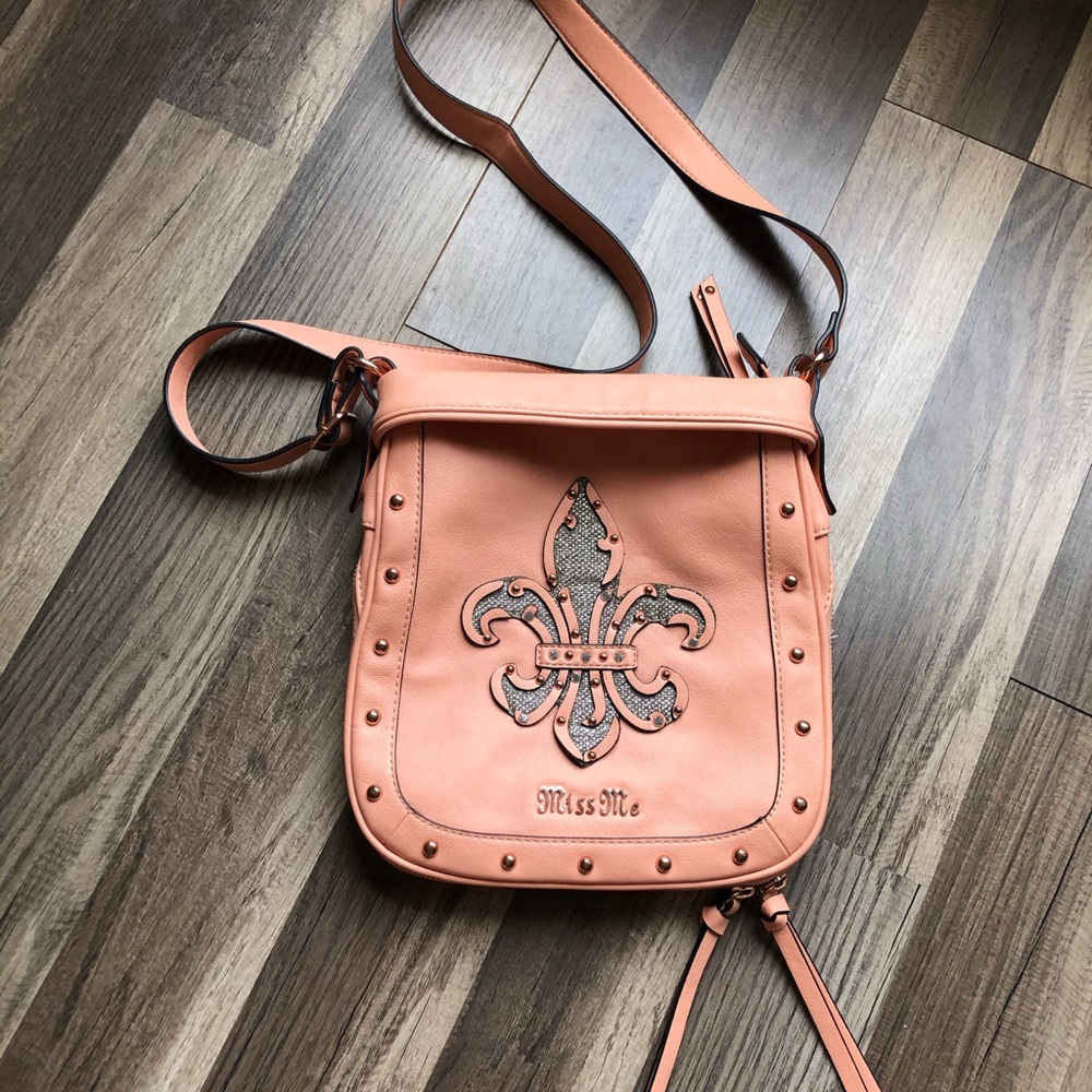 Miss Me Coral Satchel Bag